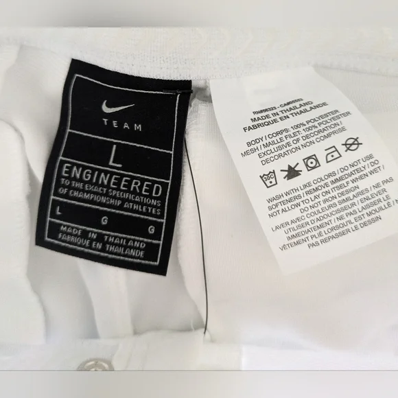 Nike Baseball Pants Men's Size XL Team Vapor Select White BQ5400-100 NEW - Picture 8 of 9